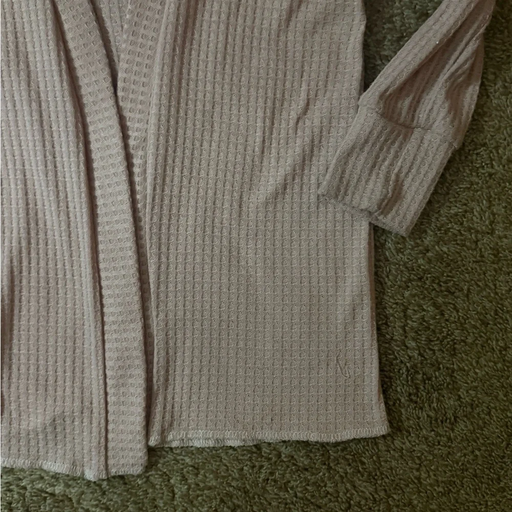 Blush Pink Cropped Sweater with Puff Sleeves